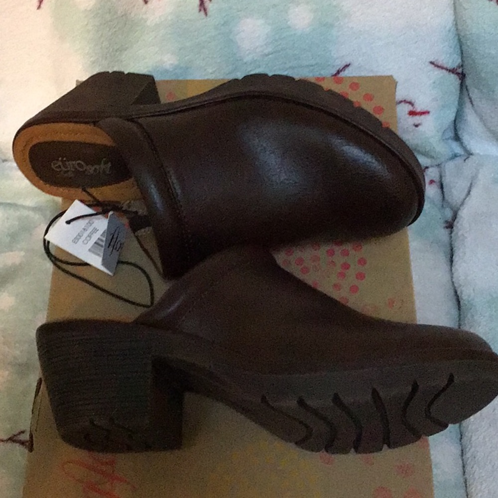 Eurosoft By Sofft Backless Clogs-Coffee - image 3